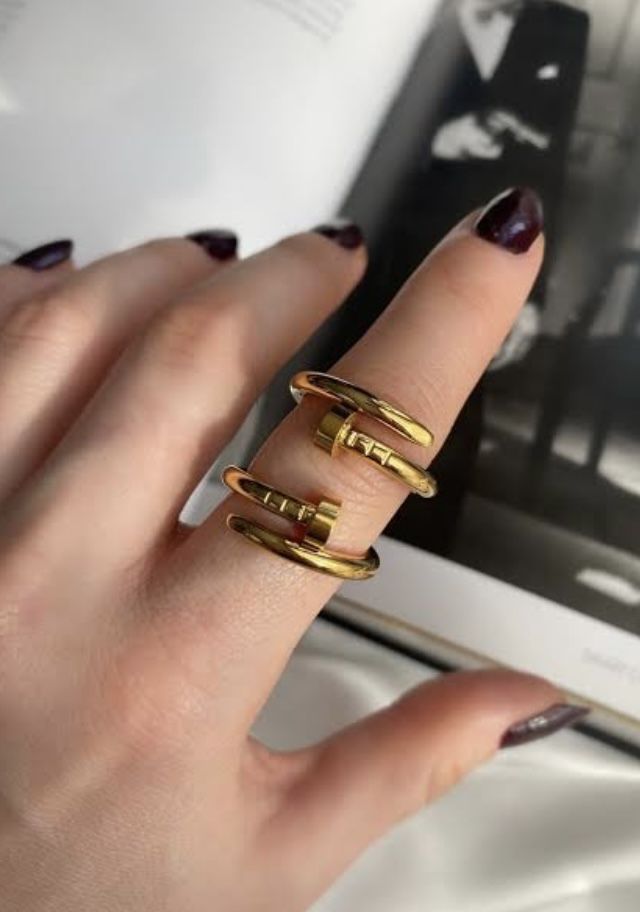 Golden Nail Luxe Ring