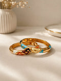 Nazaakat Patterned Enamel Bangle