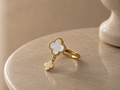 Luna Clover Drop Ring
